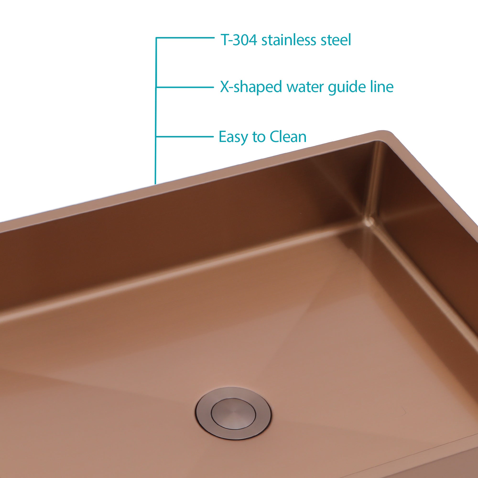 19"x15" Stainless Steel Bathroom Sink