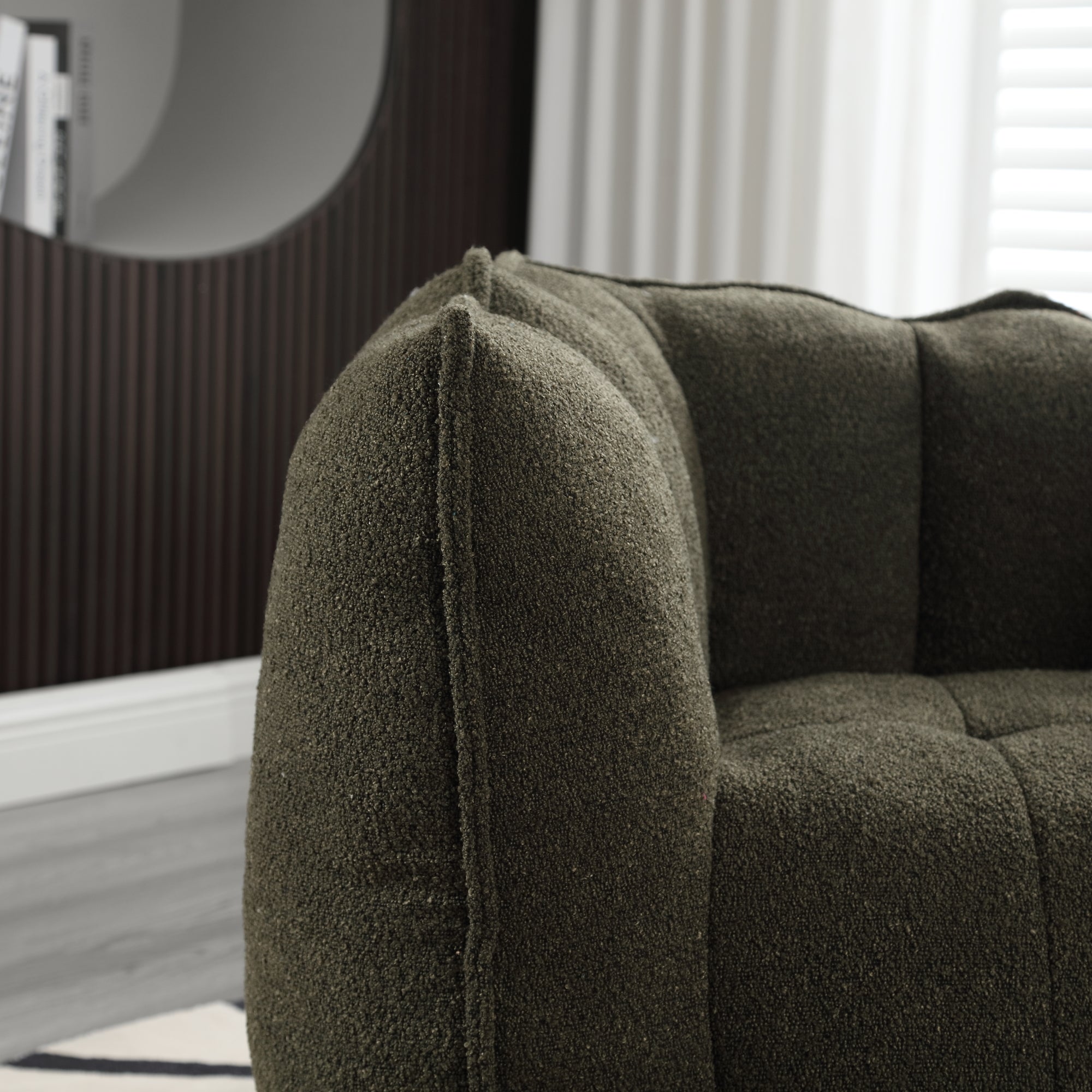 Soft Bean Bag Chair with High Resilient Foam