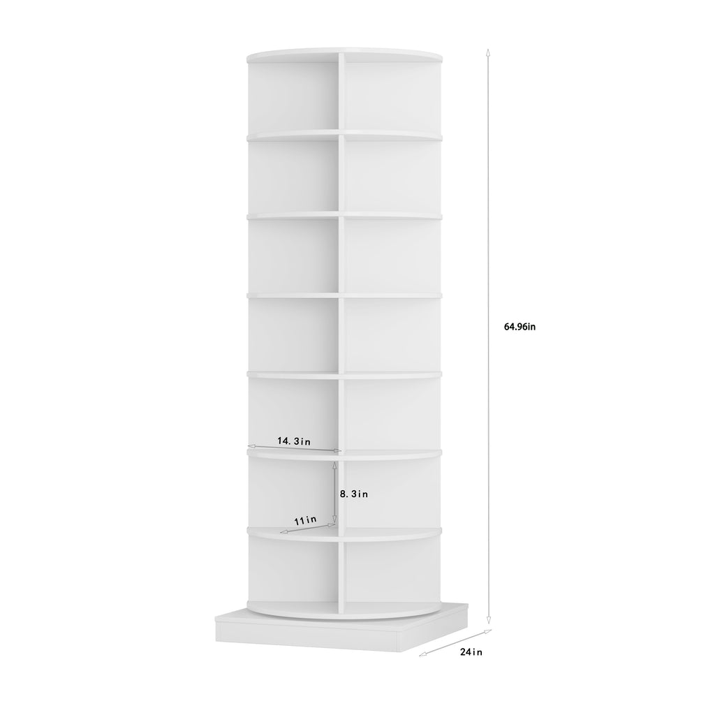 360 Rotating Shoe Cabinet - 7 Layers, Holds Up to 28 Pairs