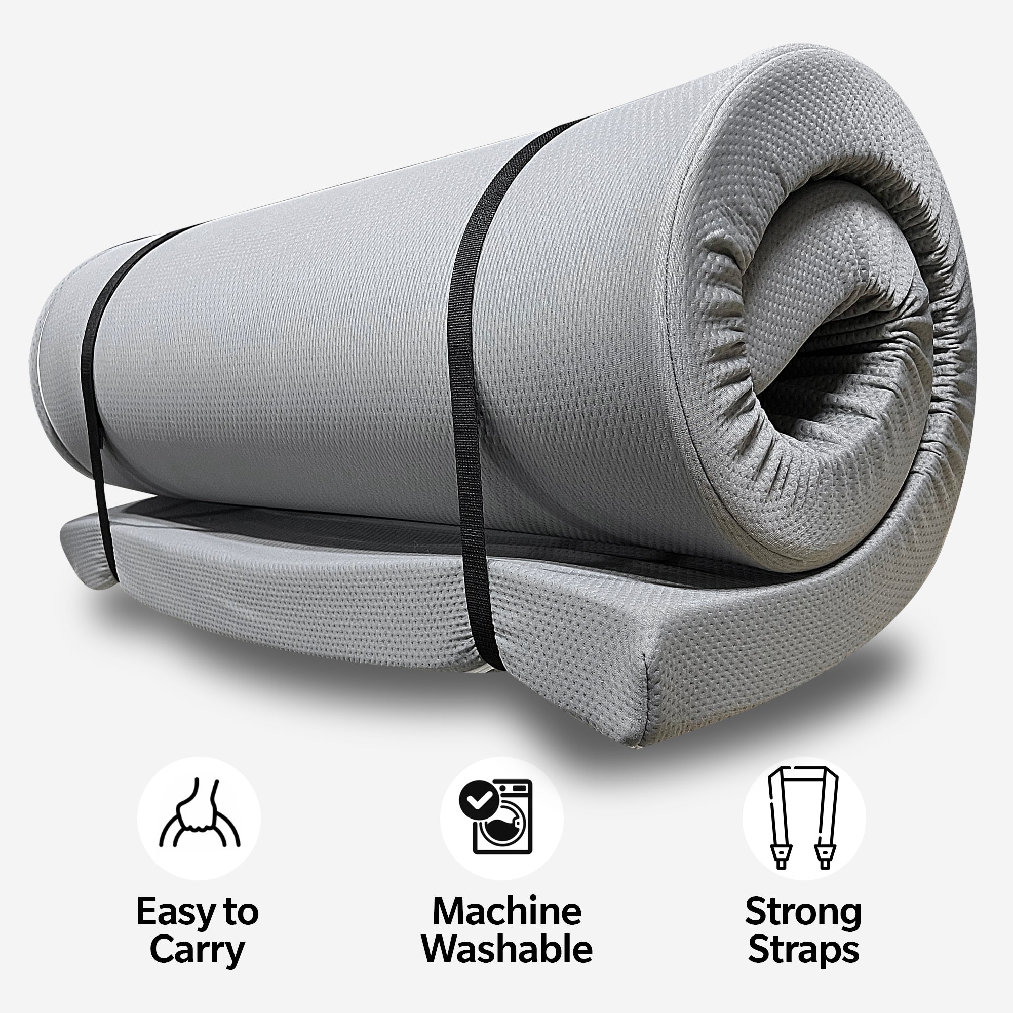 Memory Foam Camping Mattress - 63"x26"x4"