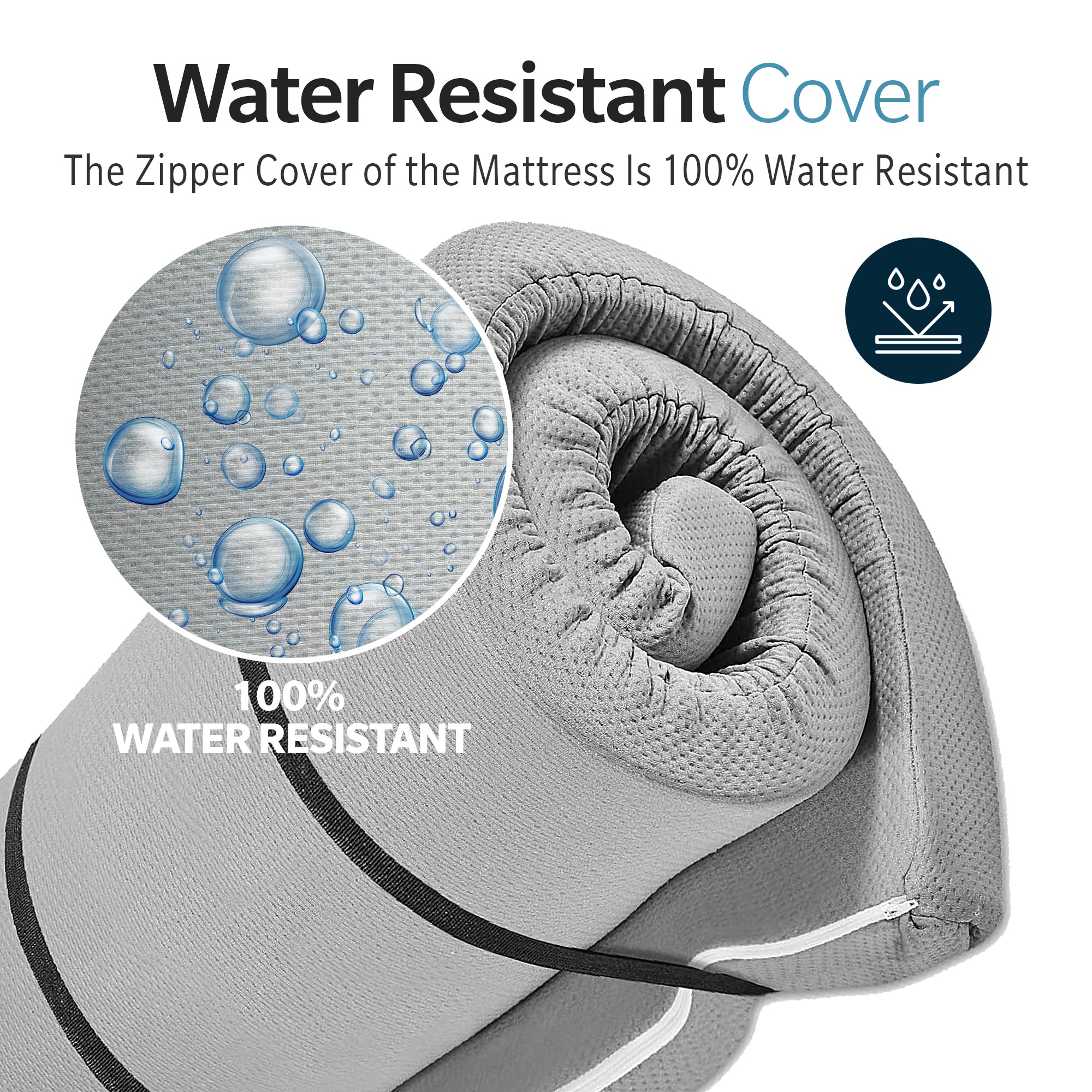 Memory Foam Camping Mattress - 63"x26"x4"