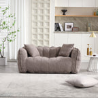 Soft Beanbag Chair with High Resilience Foam Core for Two People