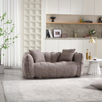 Soft Beanbag Chair with High Resilience Foam Core for Two People