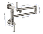 Modern Wall Mounted Pot Filler Faucet