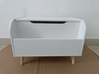 Wooden Toy Box with Front Bookshelf