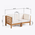 Oana 2-Piece Love Seat Set