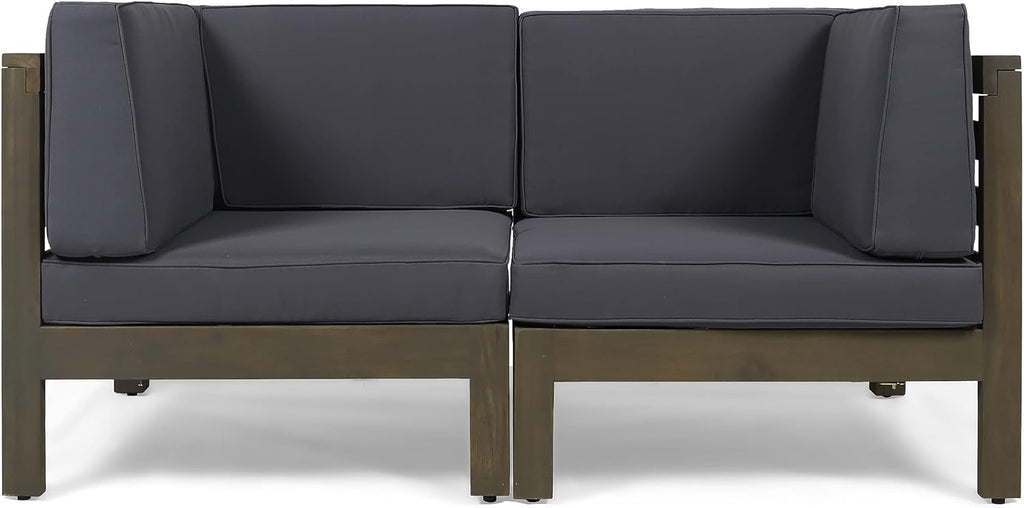 Oana 2-Piece Love Seat Set - Dark