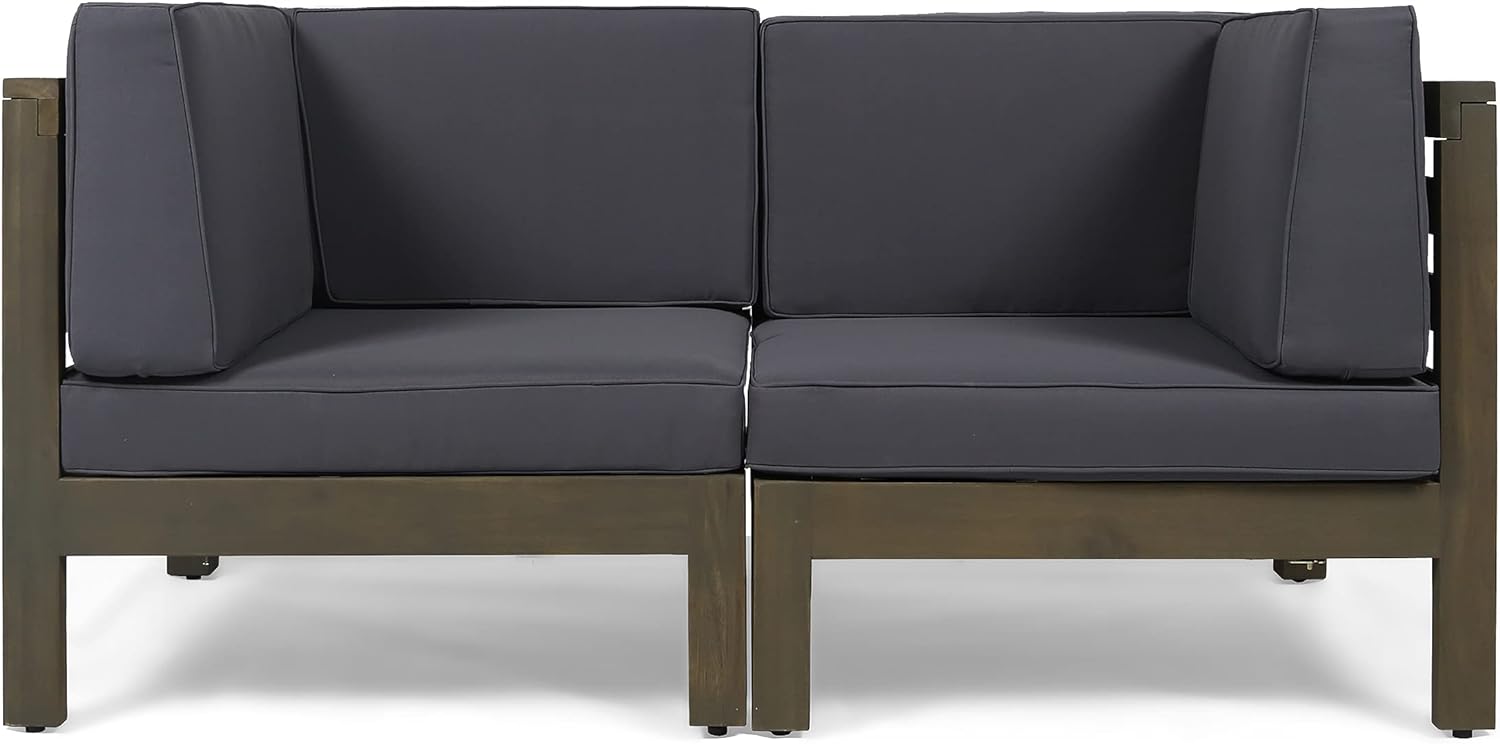Oana 2-Piece Love Seat Set - Dark