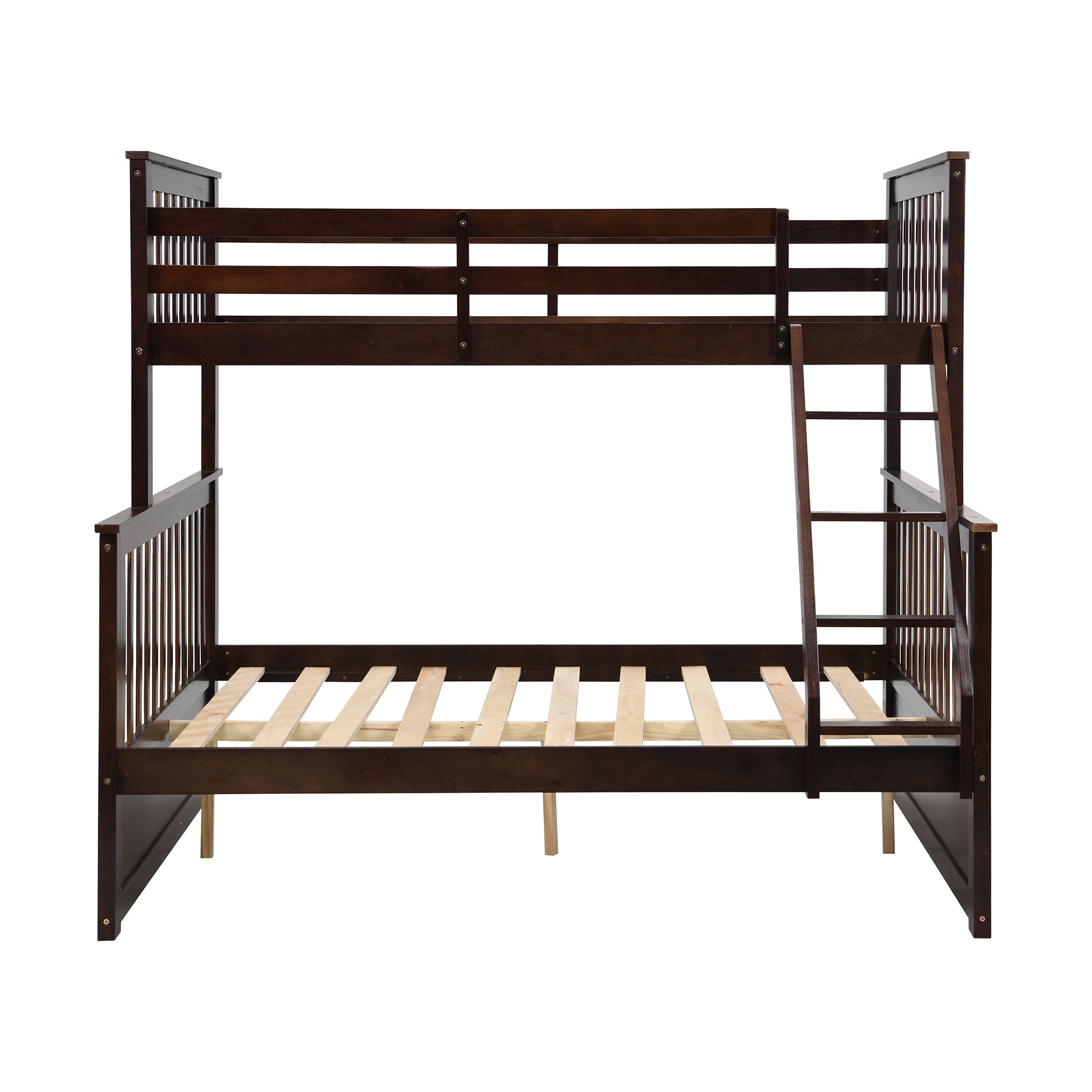 Twin Over Full Bunk Bed with Storage Drawers – Espresso