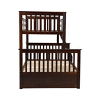 Twin Over Full Bunk Bed with Storage Drawers – Espresso
