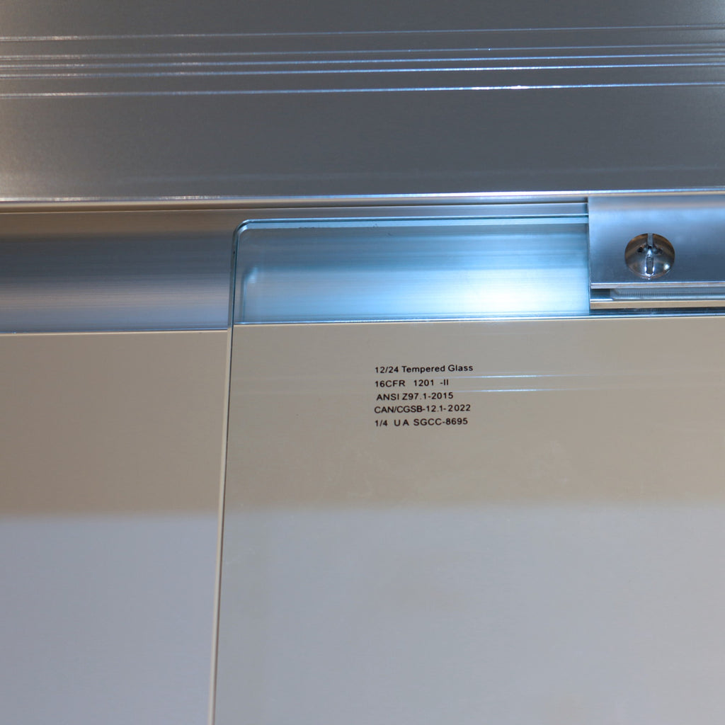 56-60"W x 60"H Double Sliding Tub Shower Door