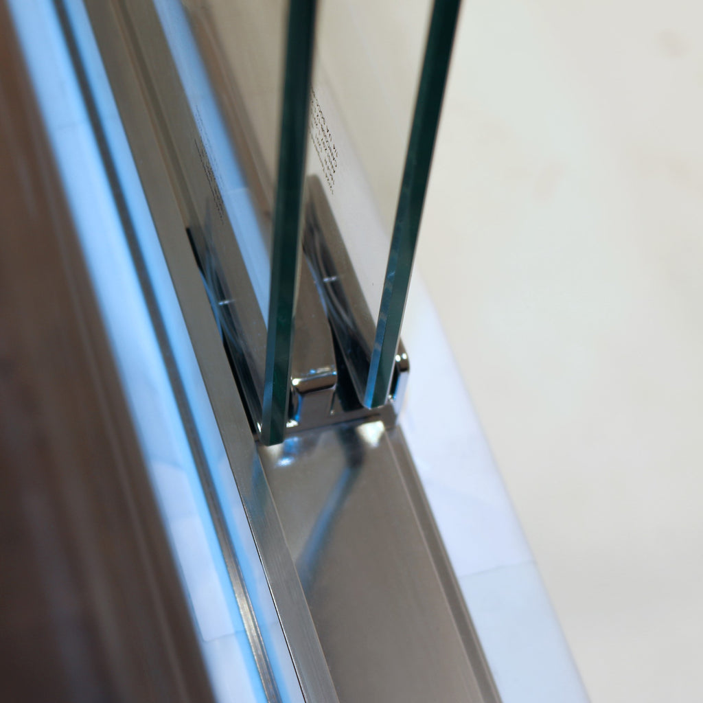 56-60"W x 60"H Double Sliding Tub Shower Door