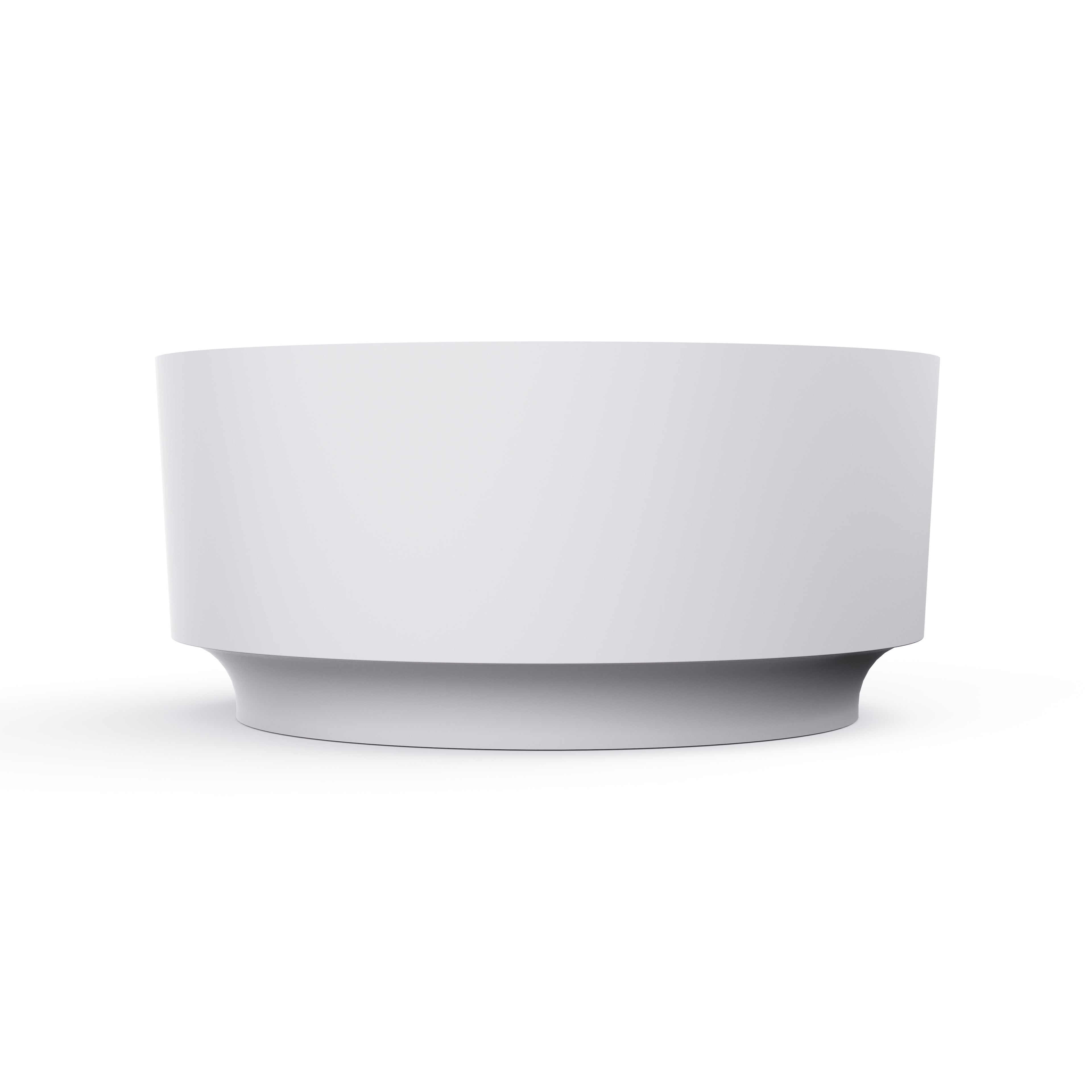 49 Inch Round Freestanding Solid Surface Soaking Bathtub