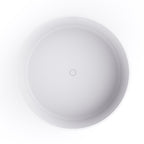 49 Inch Round Freestanding Solid Surface Soaking Bathtub