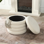 Fuji 19" Oversized Round Storage Ottoman