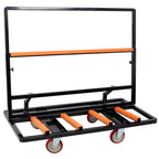 Folding Drywall Cart, 2200 LBS Utility Dolly with Swivel Casters