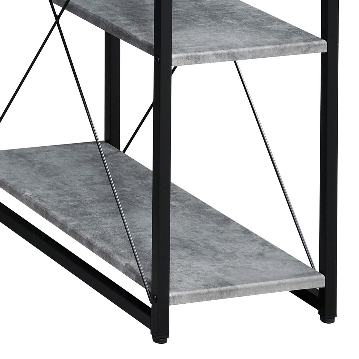 Grey and Black Writing Desk
