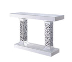 Lachina Glam Mirrored & Faux Gems Console Table