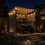 6x6FT Outdoor Pergola with Hardtop Roof