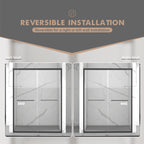 56-60"x70" Aluminum Frame Double Sliding Shower Door