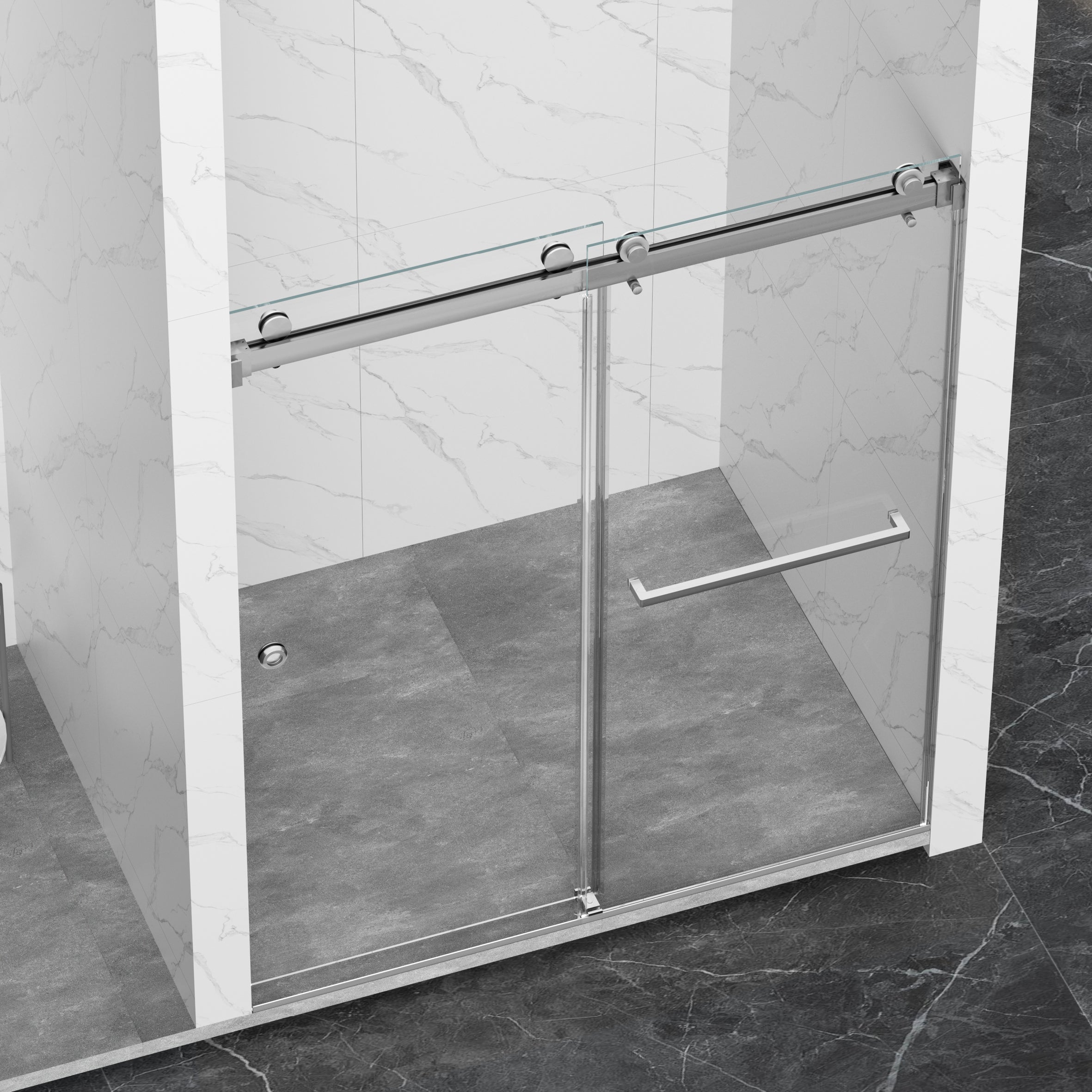 55-59" x 72" Frameless Shower Door