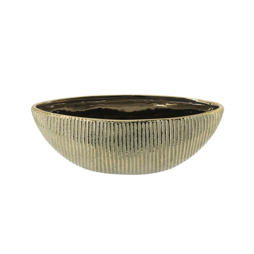 Ceramic Planter Bowl with Textured Finish