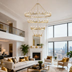 69.3 Inch 4 Tiers Wagon Wheel Chandelier
