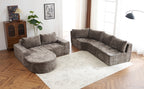 139" Oversized Modular Sofa Cloud Sectional Sofa Set