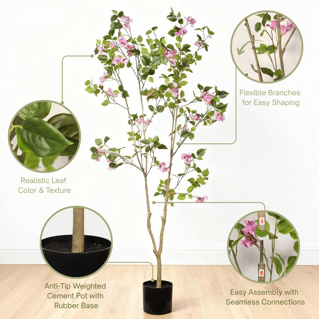6FT Artificial Bougainvillea Tree