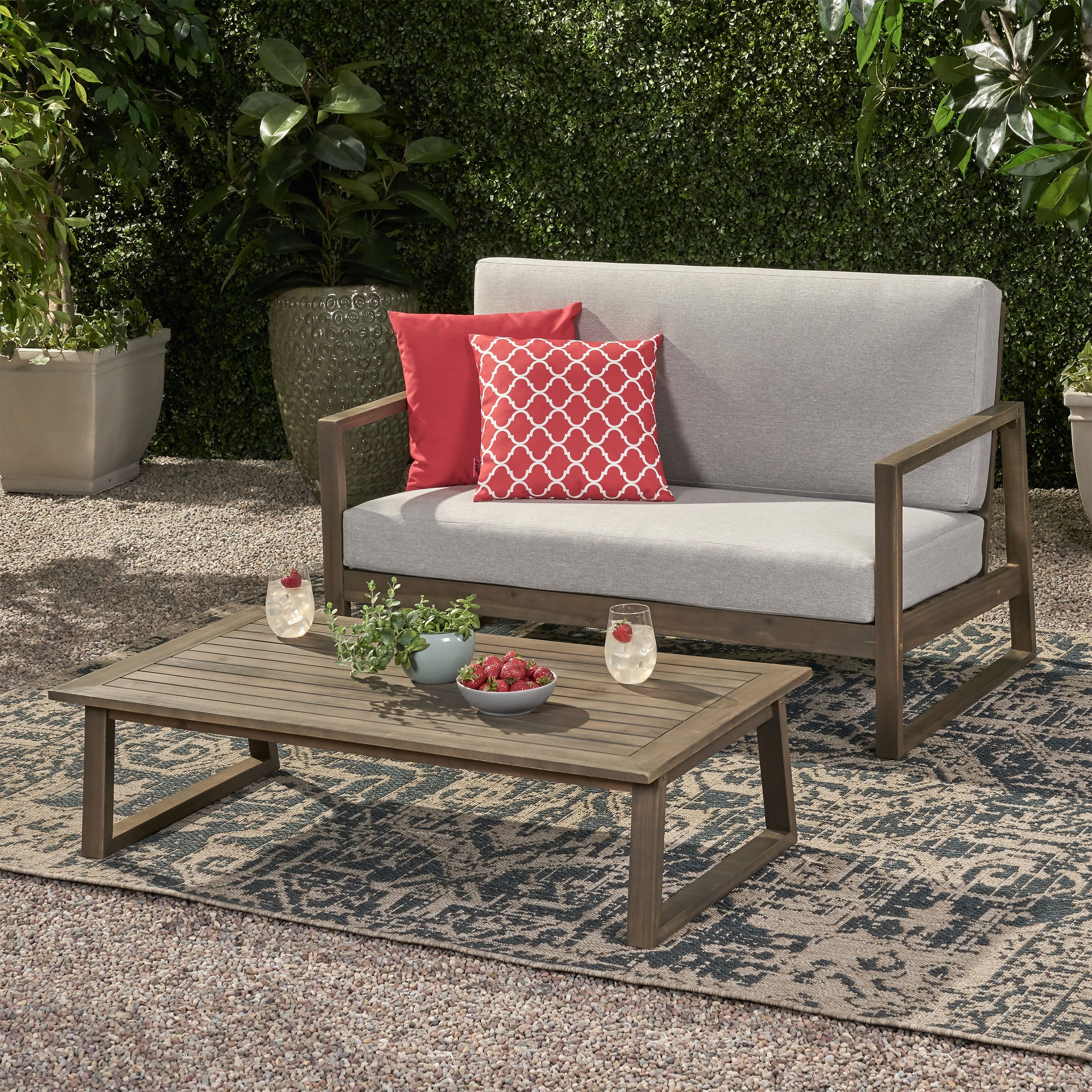 Belgian Loveseat & Coffee Table