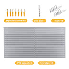 Heavy Duty PVC Slatwall Garage Organizer