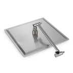 Rain Shower Head With Shower Arm (10 Inch Square, Brushed Nickel)