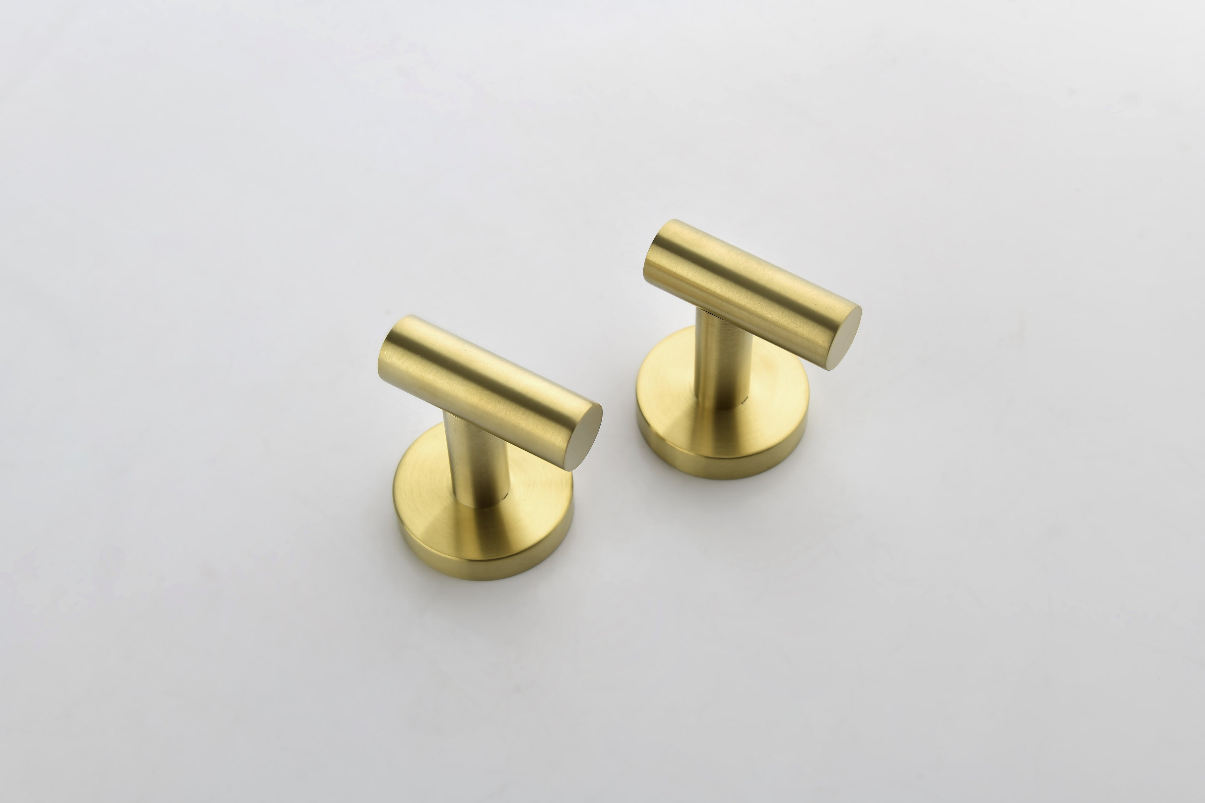 6-Pack Wall-Mounted Stainless Steel Bathroom Towel and Coat Hooks