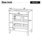 30" Bathroom Vanity with Ceramic Sink Top