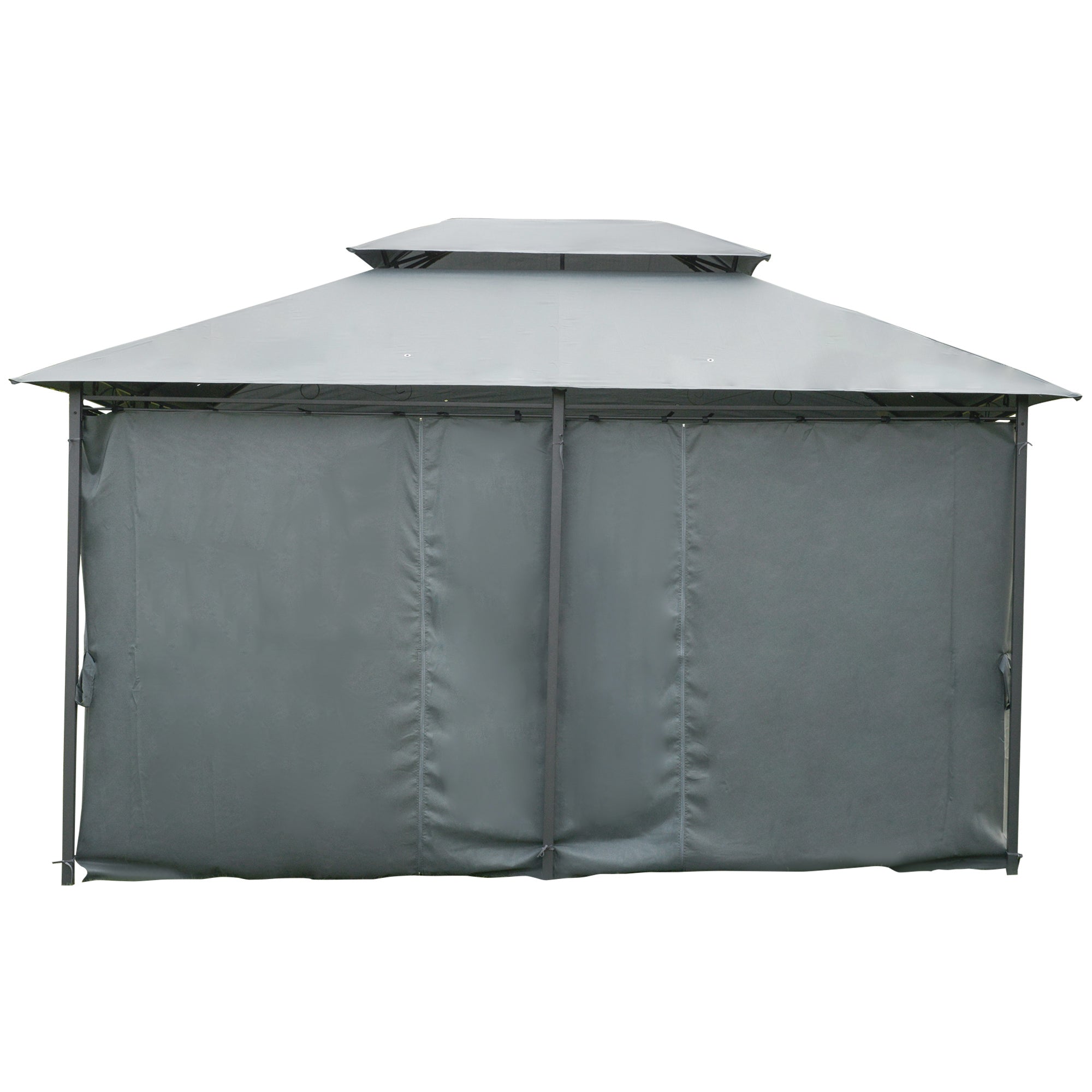 Outsunny 10' x 13' Patio Gazebo, Outdoor Canopy Shelter