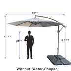 10ft Offset Patio Umbrella