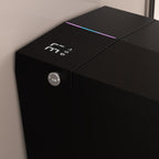 Black Square Smart Toilet with Built-in Tank for Bathroom