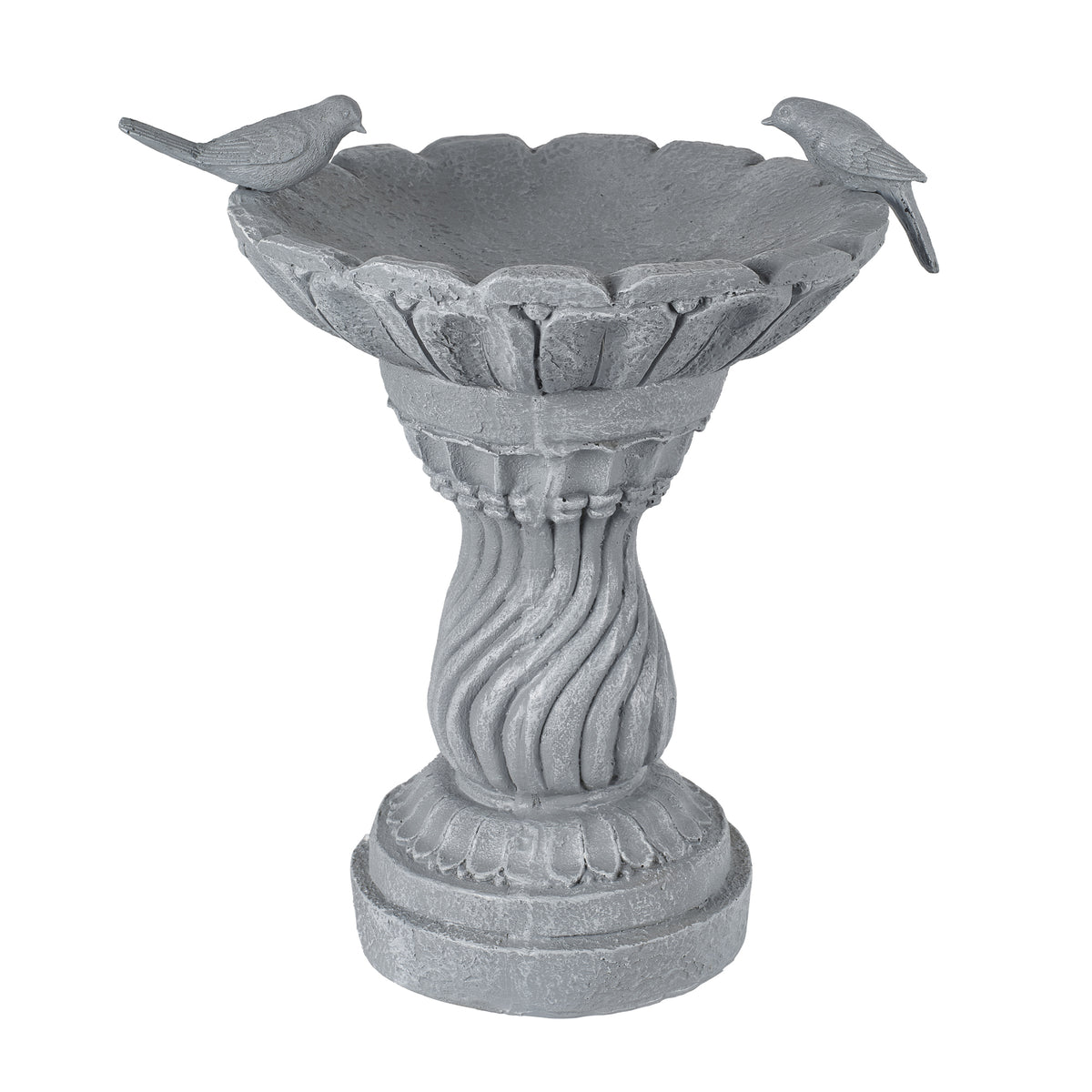 16.54" Garden Bird Bath Statue, Magnesium Oxide