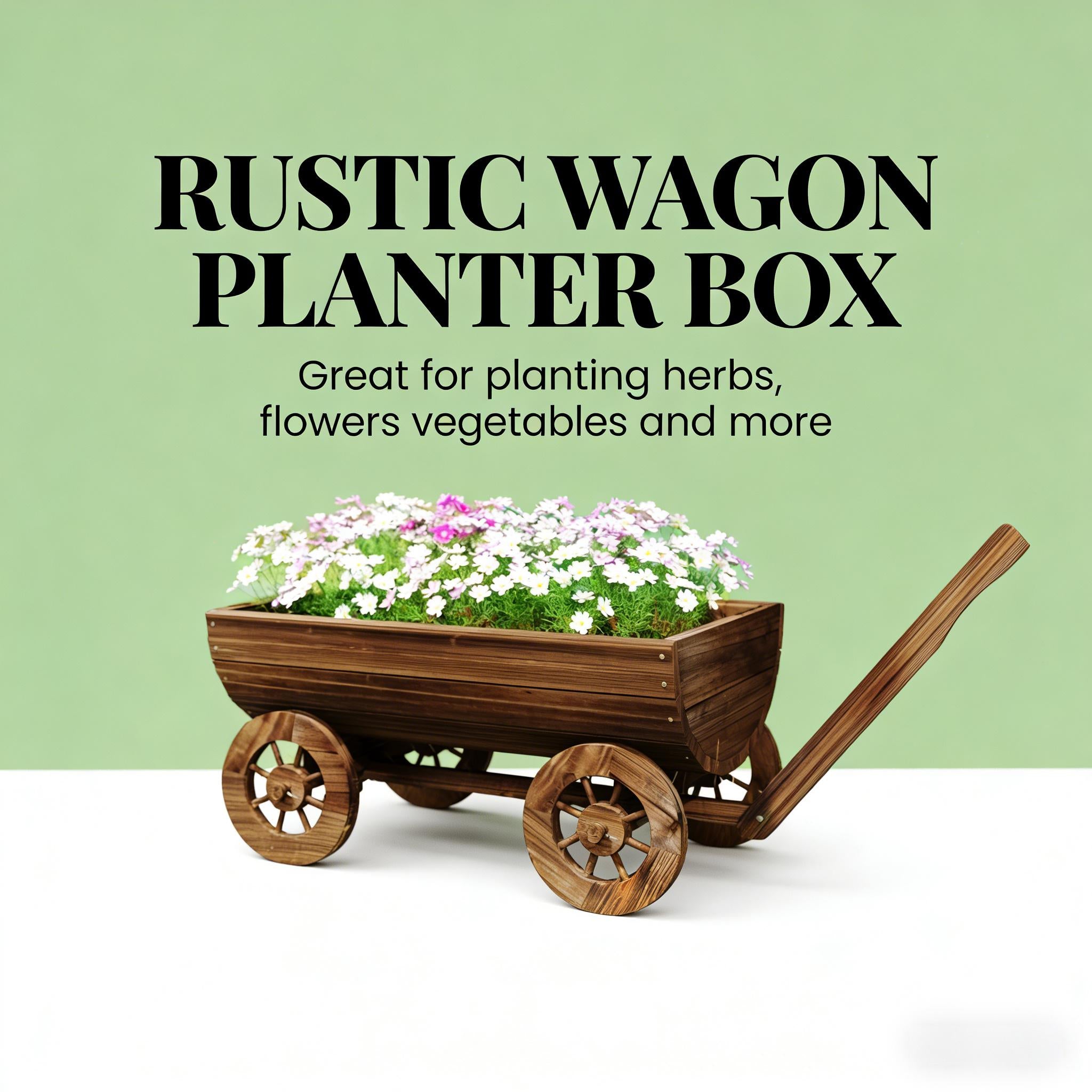 Small Wheelbarrow Wagon Flower Cart