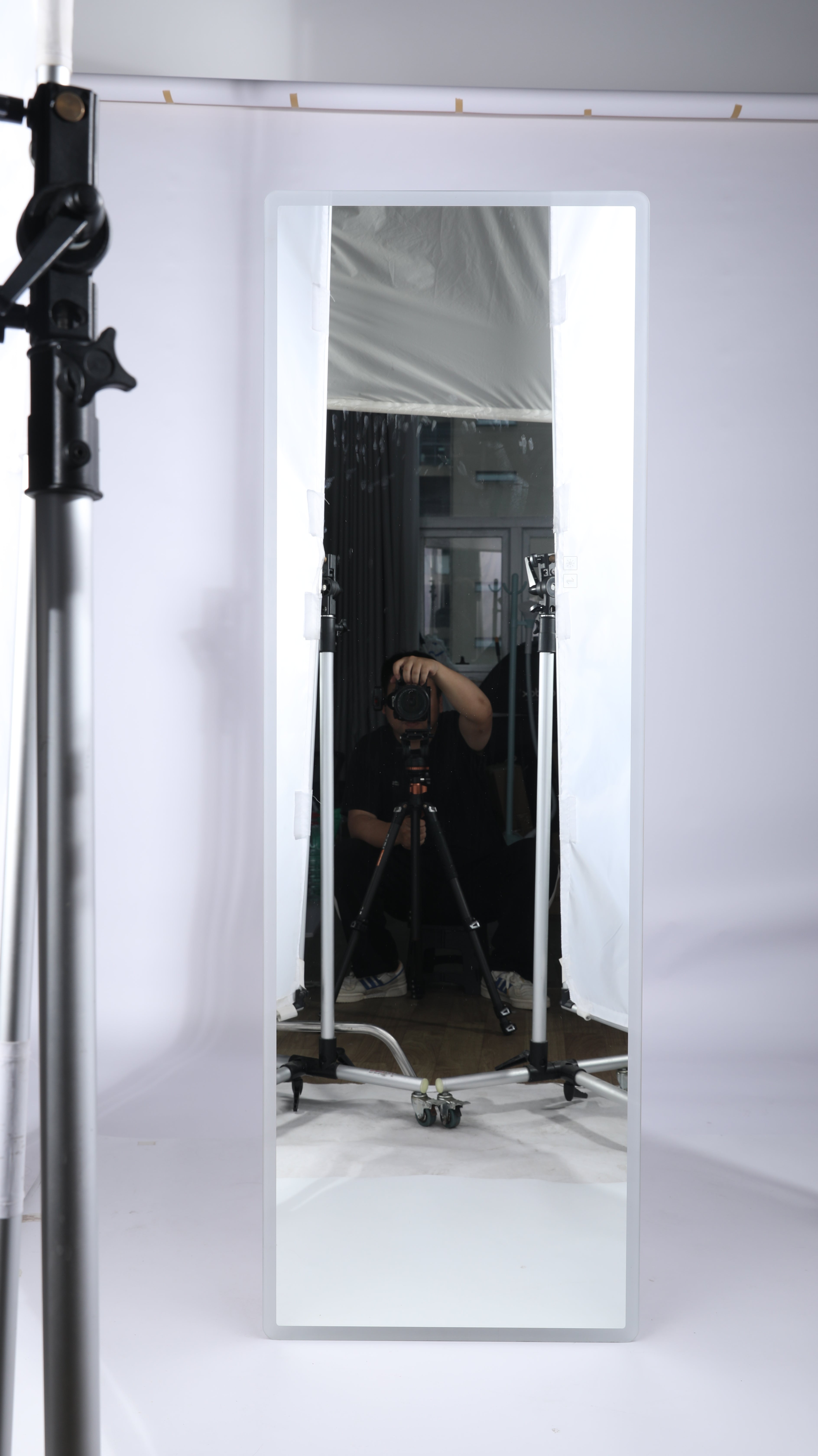 Lighted Vanity Full Length Mirror with Rounded Corners
