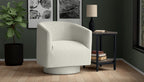 White Swivel Accent Chair