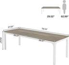 78.7" Extra Long 2-Person Computer Desk