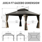 10' X 14' Hardtop Gazebo