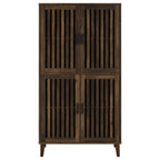 Sakai Dark Pine 4-Door Tall Accent Cabinet