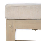 Perla Right Armless Chair - Acacia Wood