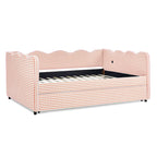 Full Size Cozy Gingham Daybed with Twin Size Trundle