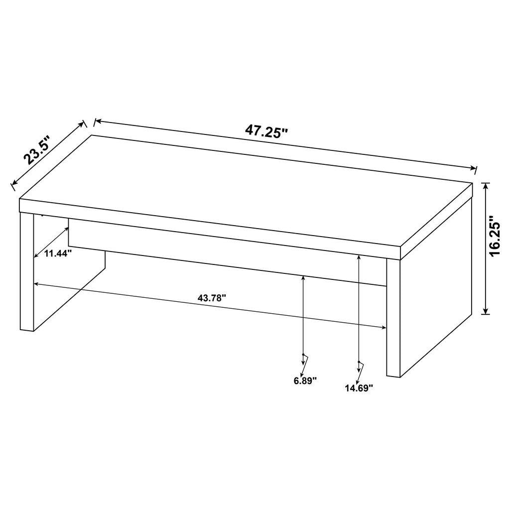 Brianna Mango 3-Piece Rectangular Coffee and End Table Set