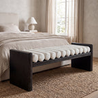 Modern Chenille Upholstered Bench