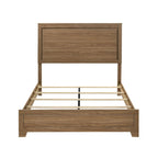 Walnut / Chestnut 3pc Queen Size Bedroom Set with Nightstands