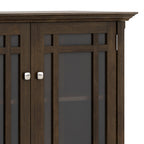 Bedford 62 inch Wide Solid Wood Wide Storage Cabinet in Dark Tobacco